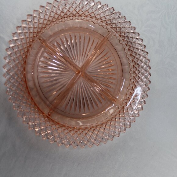 Vintage Anchor Hocking “Miss America” Depression Glass Tray - Picture 11 of 12
